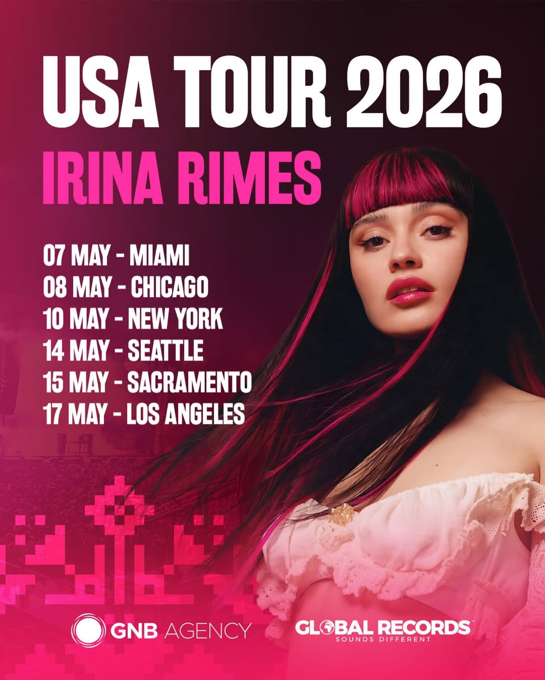 Irina Rimes Tour Poster 2026